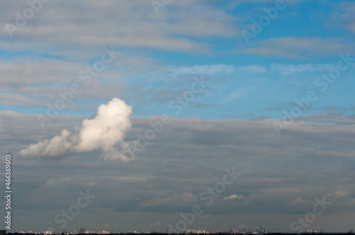 urban skyline with clouds © eugen