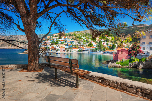 Assos village on Kefalonia island, Greece