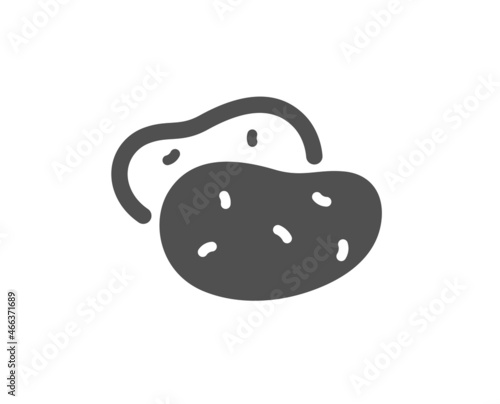 Potato icon. Vegetable food sign. Diet nutrition symbol. Classic flat style. Quality design element. Simple potato icon. Vector