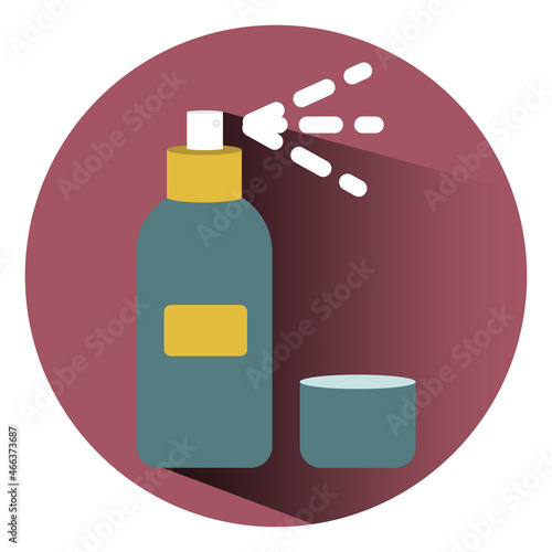 Face spray, illustration, vector, on a white background.