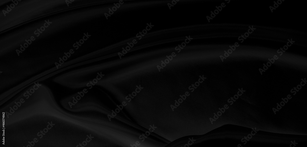 Black gray satin dark fabric texture luxurious shiny that is abstract silk cloth panorama background with patterns soft waves blur beautiful. Black gray satin dark fabric texture luxurious shiny that is abstract silk cloth panorama background with patterns soft waves blur beautiful.