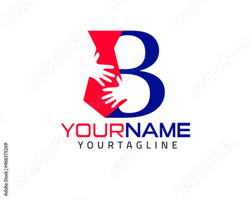 Recruitment logo designed for business and human resources sales, fully customized.
