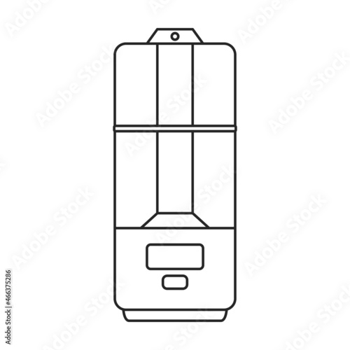Humidifier vector icon.Outline vector icon isolated on white background humidifier.