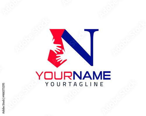 Recruitment logo designed for business and human resources sales, fully customized.