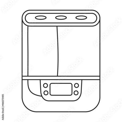 Humidifier vector icon.Outline vector icon isolated on white background humidifier.