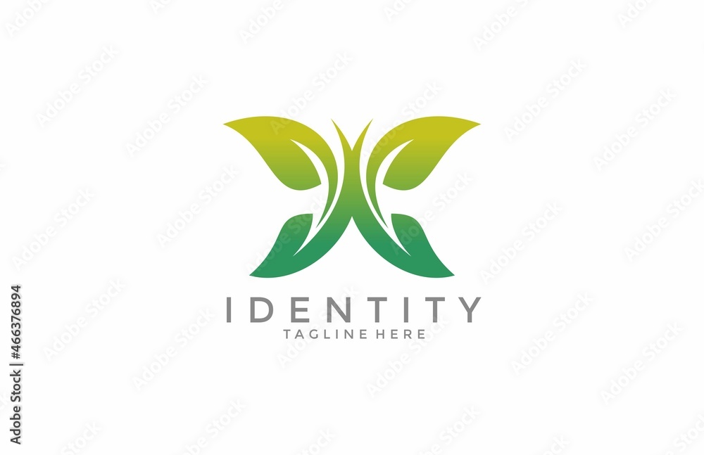 Leaf or Butterfly Creative Logo Leaf or Butterfly Creative Logo
