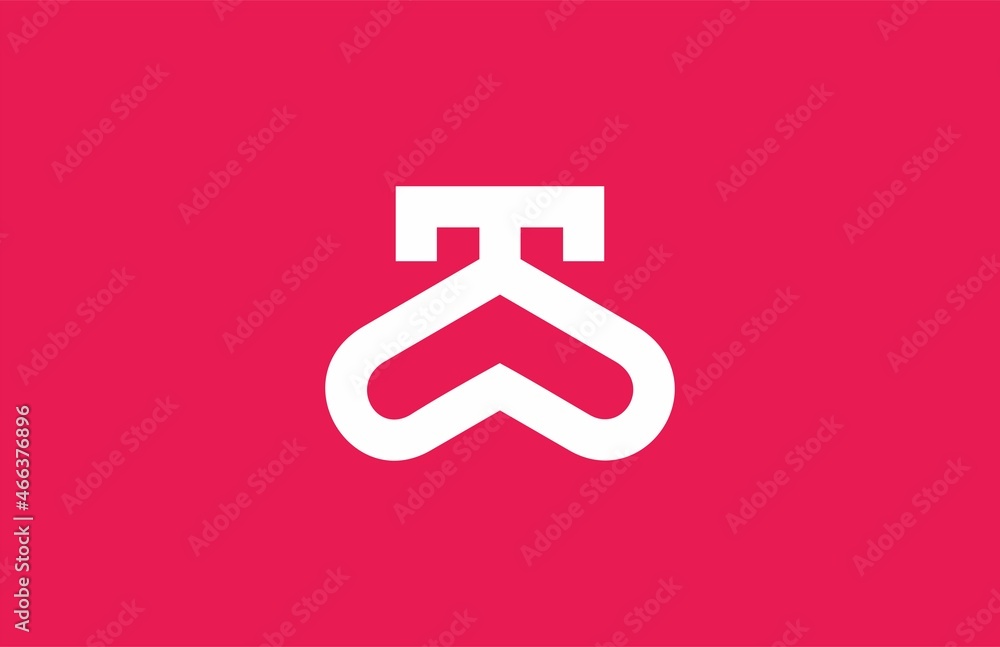 Linear Monogram T Love Logo Linear Monogram T Love Logo