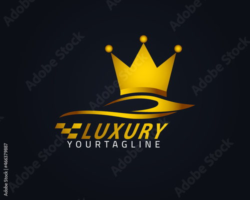 Luxury car logo designed for location and car sales, fully customized.