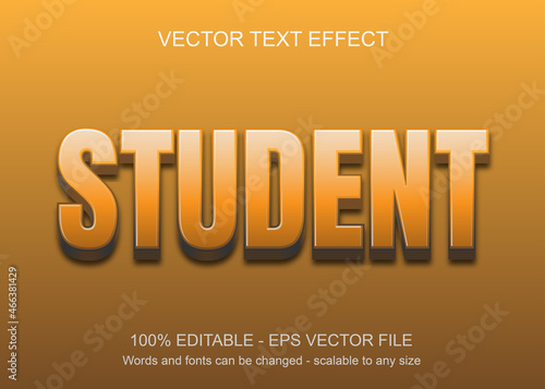 Text effect with orange background and orange text