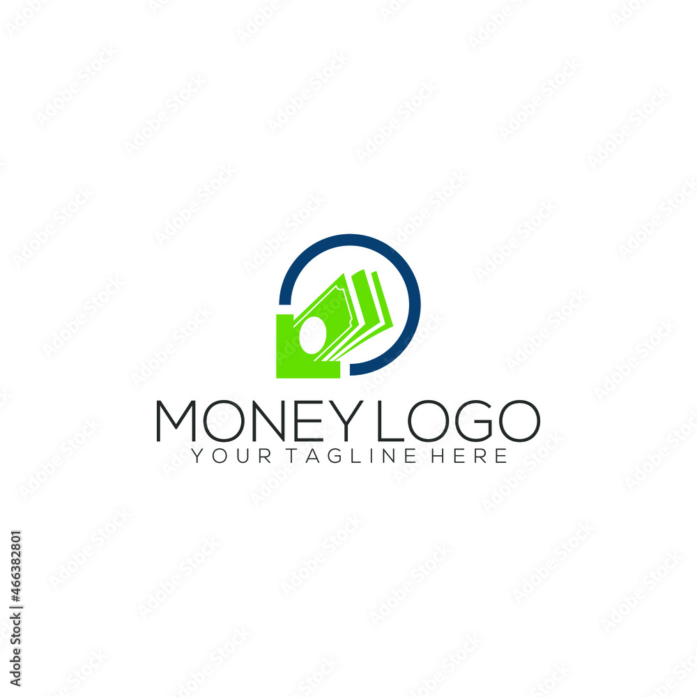 Money logo concept. Finance logo template vector Money logo concept. Finance logo template vector