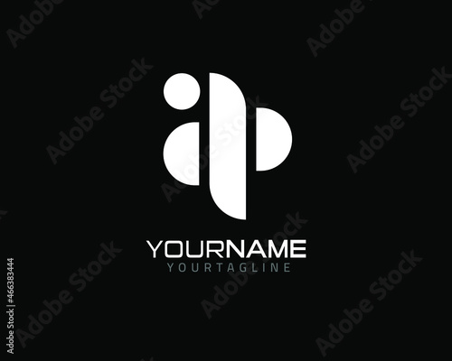Letter AP,fully vector and customized logo design