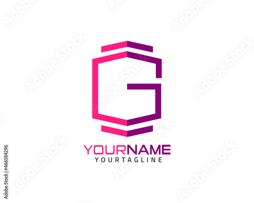 letter G,fully vector and customized logo design