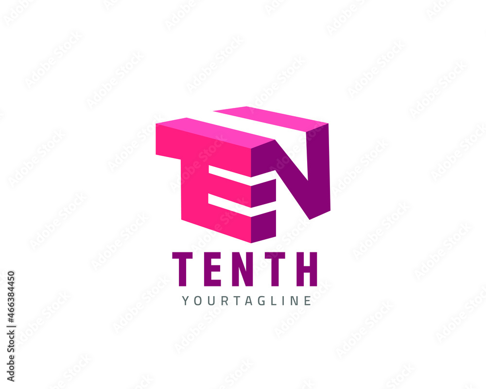 tenth logo TN ,fully vector and customized logo design tenth logo TN ,fully vector and customized logo design