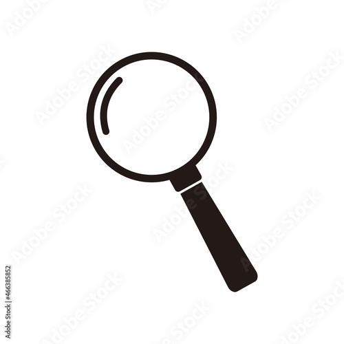 Magnifying glass graphic icon design template isolated