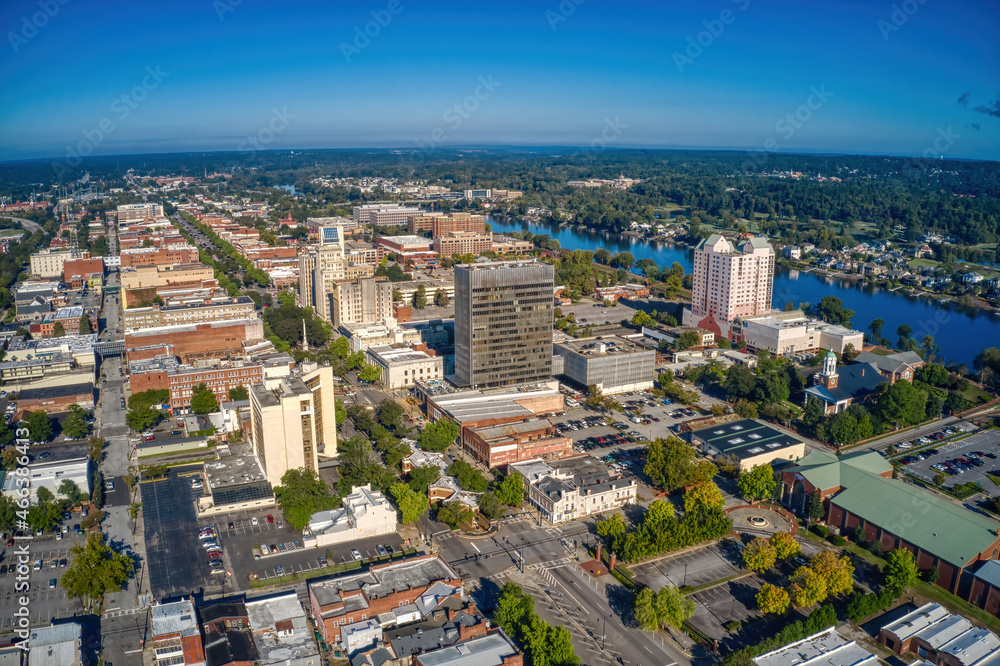 Aerial View of Downtown Augusta, Georgia