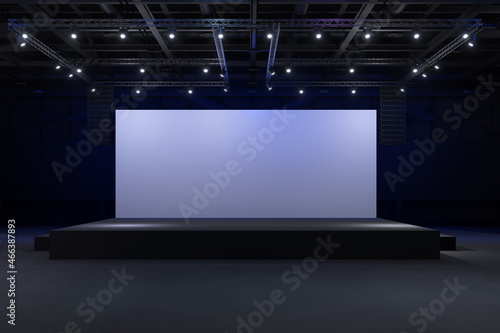 Fotografie, Obraz Empty stage Design for mockup and Corporate identity,Display