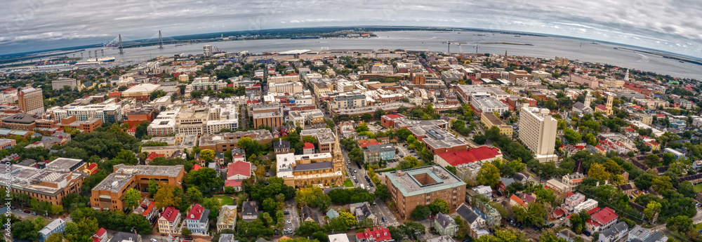 Aerial View of Charleston, South Carolina