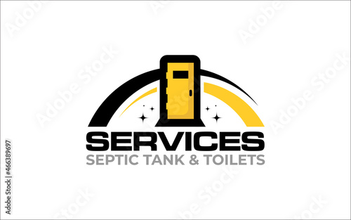 Illustration graphic vector of septic tank clean service logo design template