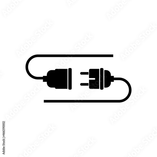 Electricity plug icon design template illustration isolated