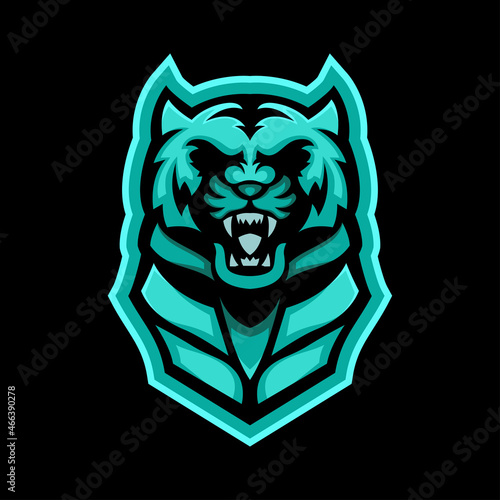 Fototapeta Naklejka Na Ścianę i Meble -  tiger mascot logo