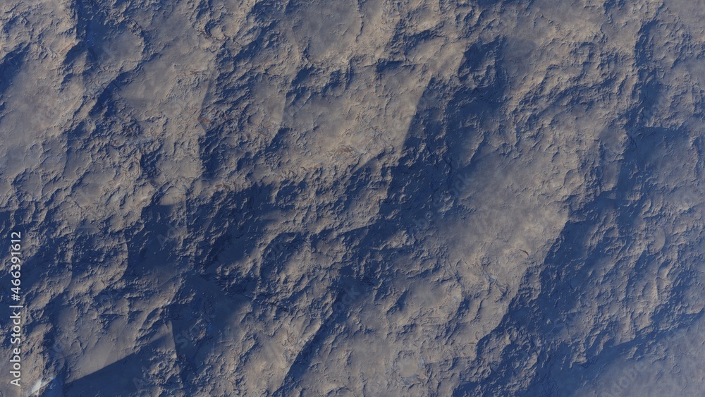 Fototapeta premium 3d render of abstract planet surface with high detailed relief