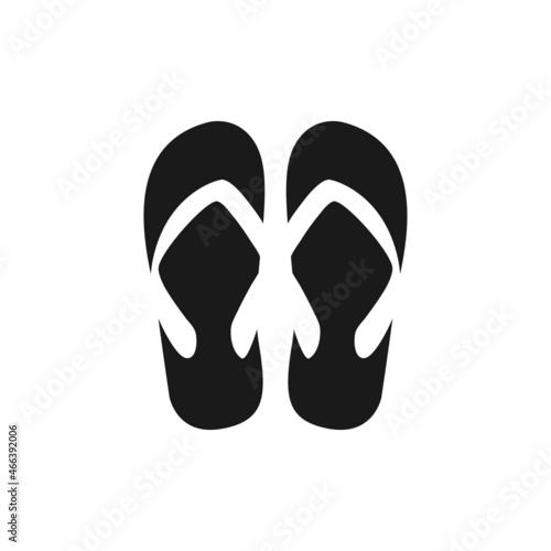 flip flop icon design template vector