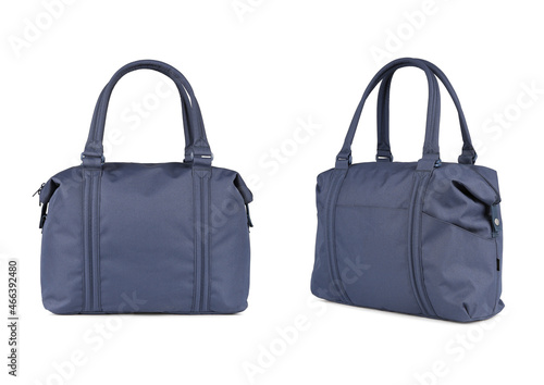 Blue bag. Front and side views