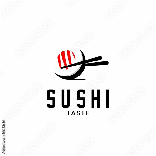 vektor ilustrasi logo sushi resto
