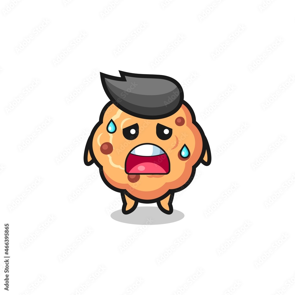 the fatigue cartoon of chocolate chip cookie the fatigue cartoon of chocolate chip cookie