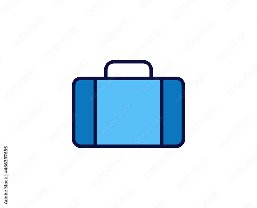 Suitcase line icon. Vector symbol in trendy flat style on white background. Travel sing for design. Suitcase line icon. Vector symbol in trendy flat style on white background. Travel sing for design.