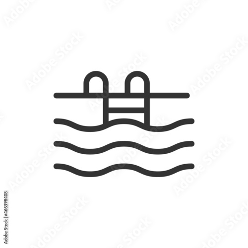 Water minimal line icon.