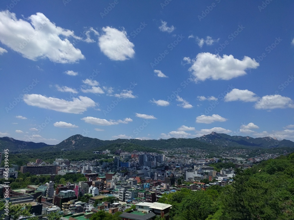 한국 서울 도시 풍경
