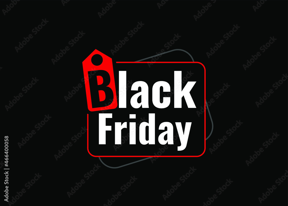 Obraz premium black friday logo vector