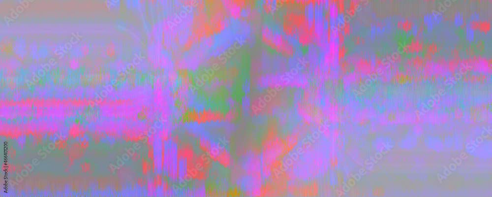 Obraz premium Abstract iridescent glitch art background image.
