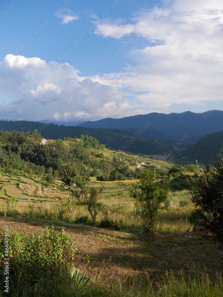 landscape with mountains