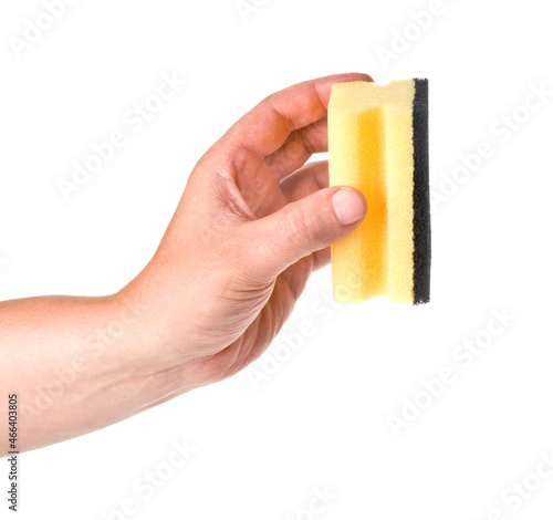 hand with a sponge