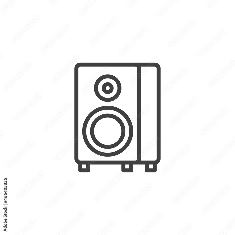 Sound speaker line icon Sound speaker line icon