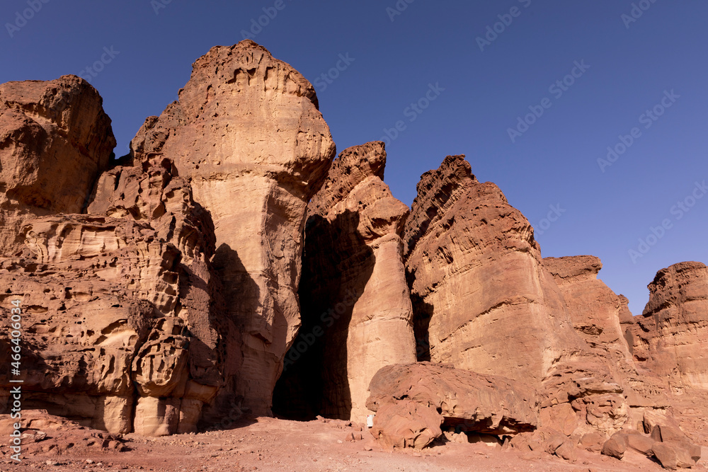 Solomon's Pillars in the Timna Park. South of Israel. Solomon's Pillars in the Timna Park. South of Israel.