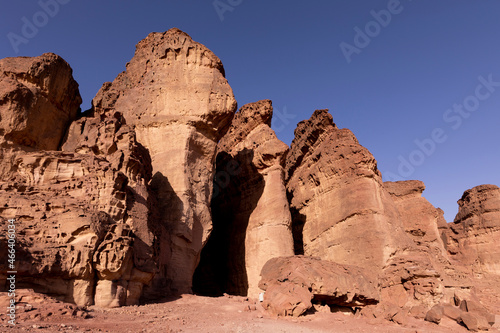 Solomon s Pillars in the Timna Park. South of Israel.