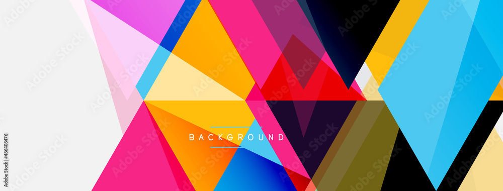 Mosaic triangles geometric background. Techno or business concept, pattern for wallpaper, banner, background, landing page Mosaic triangles geometric background. Techno or business concept, pattern for wallpaper, banner, background, landing page
