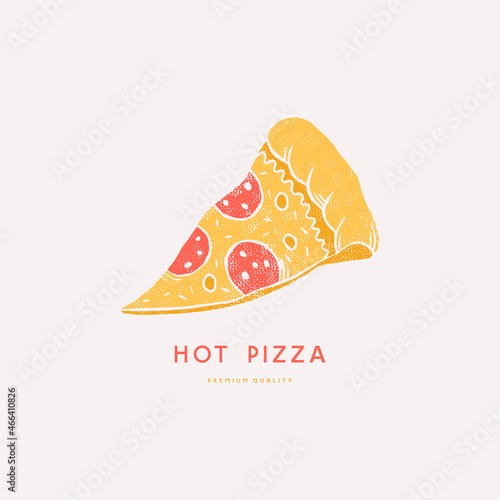 Slice of pepperoni pizza