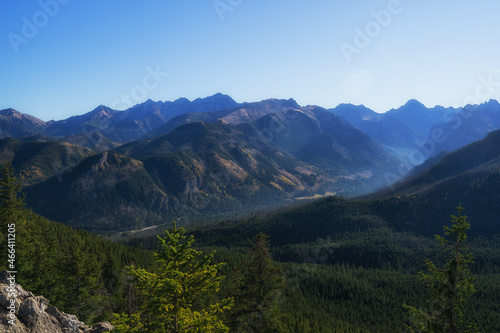 Autumn in the Tatras on a sunny day