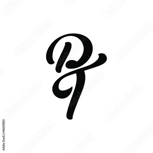 BT letter logo.BT letter vector image for initials logo