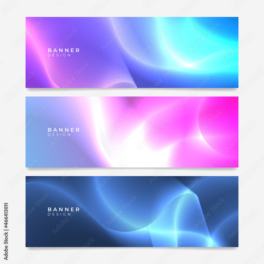 Colorful web banner with wave and geometric shapes. Collection of horizontal promotion banners with gradient colors and abstract geometric backdrop. Header design. Vibrant vivid color coupon template. Colorful web banner with wave and geometric shapes. Collection of horizontal promotion banners with gradient colors and abstract geometric backdrop. Header design. Vibrant vivid color coupon template.