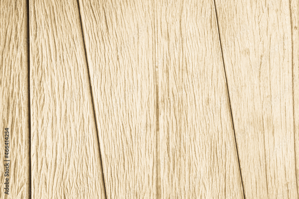 Naklejka premium Brown Wood texture background. Wood planks old of table top view and board wooden nature pattern are grain hardwood panel floor.
