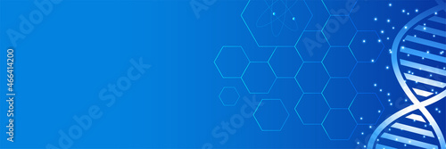 Abstract medical banner background. Template design with concept and idea for healthcare technology, innovation medicine, health, science and research. Medical pattern website header or web banner