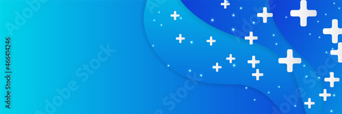 Abstract medical banner background. Template design with concept and idea for healthcare technology, innovation medicine, health, science and research. Medical pattern website header or web banner