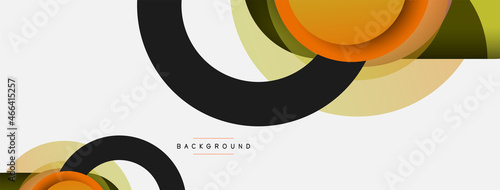 Creative geometric wallpaper. Minimal abstract background. Circles composition vector illustration for wallpaper banner background or landing page