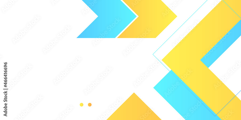 Modern blue and yellow white abstract background. Dark blue orange shiny abstract background vector presentation design with modern and futuristic corporate concept