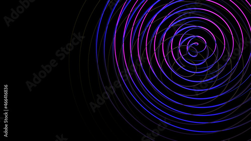 Circular abstract background for graphic design, invitation card, flyer, book cover template, website design, music album, app design. Hypnotic pink circles